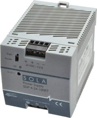 Sola/Hevi-Duty - 100 Watt, 4.20 Amp, 132 VAC, 264 VAC, 375 VDC Input, 24 to 28 VDC Output, DIN Rail Power Supply - Screw Terminal Connection, 1 Output, 2.85 Inch Wide x 3.8 Inch Deep x 2.95 Inch High, Up to 88% Efficiency, 14 to 140°F, Green LED Display - Best Tool & Supply