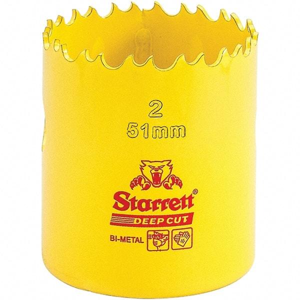 Starrett - 2" Diam, 2" Cutting Depth, Hole Saw - High Speed Steel Saw, Toothed Edge - Best Tool & Supply