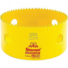 Starrett - 3-3/4" Diam, 1-5/8" Cutting Depth, Hole Saw - High Speed Steel Saw, Toothed Edge - Best Tool & Supply