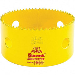 Starrett - 3-5/8" Diam, 1-5/8" Cutting Depth, Hole Saw - High Speed Steel Saw, Toothed Edge - Best Tool & Supply