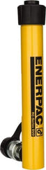 Enerpac - 5 Ton, 7" Stroke, 6.96 Cu In Oil Capacity, Portable Hydraulic Single Acting Cylinder - 0.99 Sq In Effective Area, 10.75" Lowered Ht., 17.75" Max Ht., 1.13" Cyl Bore Diam, 1" Plunger Rod Diam, 10,000 Max psi - Best Tool & Supply