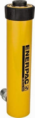 Enerpac - 15 Ton, 8" Stroke, 25.13 Cu In Oil Capacity, Portable Hydraulic Single Acting Cylinder - 3.14 Sq In Effective Area, 12.69" Lowered Ht., 20.69" Max Ht., 2" Cyl Bore Diam, 1.625" Plunger Rod Diam, 10,000 Max psi - Best Tool & Supply