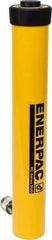 Enerpac - 15 Ton, 14" Stroke, 43.98 Cu In Oil Capacity, Portable Hydraulic Single Acting Cylinder - 3.14 Sq In Effective Area, 18.69" Lowered Ht., 32.69" Max Ht., 2" Cyl Bore Diam, 1.625" Plunger Rod Diam, 10,000 Max psi - Best Tool & Supply