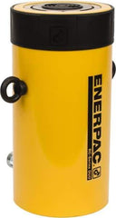 Enerpac - 100 Ton, 6.63" Stroke, 136.67 Cu In Oil Capacity, Portable Hydraulic Single Acting Cylinder - 20.63 Sq In Effective Area, 14.06" Lowered Ht., 20.69" Max Ht., 5.13" Cyl Bore Diam, 4.125" Plunger Rod Diam, 10,000 Max psi - Best Tool & Supply