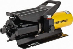 Enerpac - 10,000 psi Air-Hydraulic Pump & Jack - 36 Cu In Oil Capacity, Use with Single Acting Cylinders, Advance, Hold & Retract - Best Tool & Supply