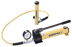 Enerpac - 5 Ton Capacity, Cylinder No. RC-55, Manual Hydraulic Pump & Cylinder Set - Pump No. P-142 - Best Tool & Supply