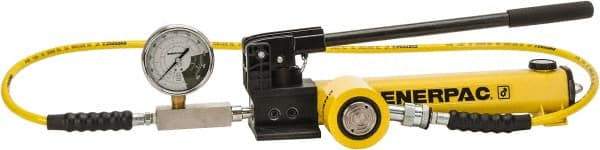 Enerpac - 20 Ton Capacity, Cylinder No. RCS-201, Manual Hydraulic Pump & Cylinder Set - Pump No. P-392 - Best Tool & Supply