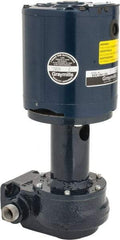 Graymills - 115 Volt, 1/6 hp, 1 Phase, 3,450 RPM, Cast Iron Flanged Outside Suction Machine Tool & Recirculating Pump - 3-3/4" Long x 2-1/2" Mounting Flange Width, NPT Thread, Glass Filled Celcon Impeller - Best Tool & Supply