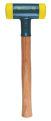 Dead Blow Recoilless Hammer -- 26 oz; Wood Handle; 1-5/8'' Head Diameter - Best Tool & Supply