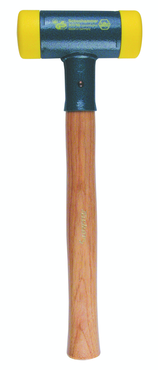 Dead Blow Recoilless Hammer -- 19 oz; Wood Handle; 1-1/4'' Head Diameter - Best Tool & Supply