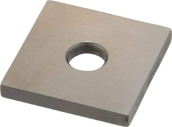 Mitutoyo - 0.123" Square Steel Gage Block - Accuracy Grade 0, Includes Certificate of Inspection - Best Tool & Supply