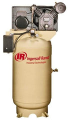 Ingersoll-Rand - 7.5 hp, 80 Gal Stationary Electric Vertical Air Compressor - Single Phase, 175 Max psi, 24 CFM, 230 Volt - Best Tool & Supply