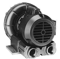 Gast - 1 HP Single Phase Regenerative Air Blower - 115/230V, 92 Max CFM, 52" Max Water Pressure, 48" Max Vacuum Water Pressure, 9.8/4.9 Full Load Amps - Best Tool & Supply