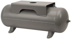 Made in USA - 10 Gallon, 200 Max psi Horizontal Tank with Plate - 30" Tank Length x 10" Tank Diam - Best Tool & Supply