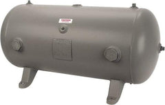 Made in USA - 30 Gallon, 200 Max psi Horizontal Tank - 1-1/2" Inlet, 38" Tank Length x 16" Tank Diam - Best Tool & Supply