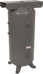 Made in USA - 30 Gallon, 200 Max psi Vertical Tank with Plate - 3/4" Inlet, 38" Tank Length x 16" Tank Diam - Best Tool & Supply