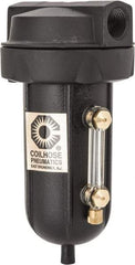 Coilhose Pneumatics - 3/8" Port, 5" High, FRL Filter with Aluminum Bowl & Automatic Drain - 250 Max psi, 250°F Max, 4 oz Bowl Capacity - Best Tool & Supply