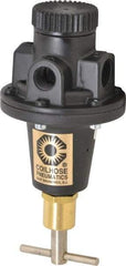 Coilhose Pneumatics - 3/8 NPT Port, 40 CFM, Cast Aluminum Tamper Proof Heavy-Duty T-Handle Regulator - 0 to 200 psi Range, 250 Max psi Supply Pressure, 1/4" Gauge Port Thread, 3" Wide x 5-1/2" High - Best Tool & Supply