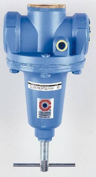 Coilhose Pneumatics - 1-1/2 NPT Port, 240 CFM, Zinc Heavy-Duty T-Handle Regulator - 0 to 125 psi Range, 300 Max psi Supply Pressure, 1/4" Gauge Port Thread, 5" Wide x 11" High - Best Tool & Supply