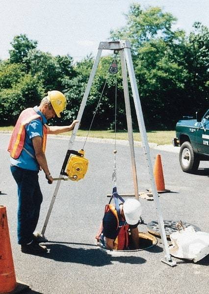 Gemtor - Confined Space Entry & Retrieval Systems Hoist Type: Tripod Hoist Base: Portable - Best Tool & Supply