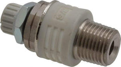 SMC PNEUMATICS - 1/8" Male NPT Metering Valve With Silencer - 3.6mm squared Orifice & 20 dB Noise Reduction Rate - Best Tool & Supply