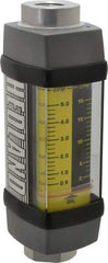 Hedland - 1/2" NPTF Port Oil & Petroleum-Based Liquid Flowmeter - 3000 Max psi, 0.5 to 5 GPM, Anodized Aluminum - Best Tool & Supply