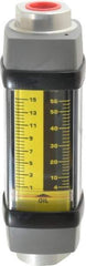 Hedland - 1/2" NPTF Port Oil & Petroleum-Based Liquid Flowmeter - 3000 Max psi, 1 to 15 GPM, Anodized Aluminum - Best Tool & Supply