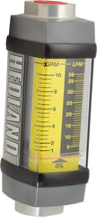 Hedland - 3/4" NPTF Port Oil & Petroleum-Based Liquid Flowmeter - 3000 Max psi, 1 to 10 GPM, Anodized Aluminum - Best Tool & Supply