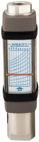 Hedland - 3/4" NPTF Port Compressed Air & Gas Flowmeter - 600 Max psi, 250 SCFM, Anodized Aluminum - Best Tool & Supply