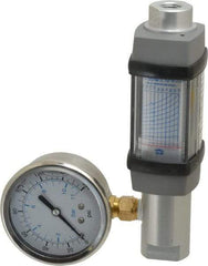 Hedland - 1/4" NPTF Port Compressed Air & Gas Flowmeter - 600 Max psi, 5 SCFM, Anodized Aluminum - Best Tool & Supply