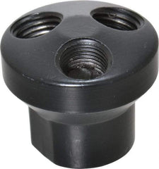 Value Collection - 1/4" Inlet, 1/4" Outlet Manifold - 1-1/2" Long x 1-1/2" Wide 1-1/2" High, 5/8" Mount Hole, 1 Inlet Port, 3 Outlet Ports - Best Tool & Supply