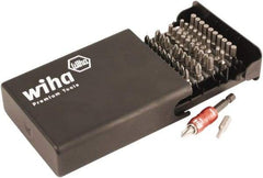 Wiha - 51 Piece, 1/4" Drive Screwdriver Insert Bit Set - #1 to #3 Phillips, 1/8 to 5/32" Hex - Best Tool & Supply