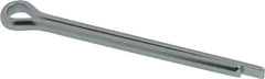 Value Collection - 1/4" Diam x 3" Long Extended Prong Cotter Pin - Grade 2, Zinc-Plated, Steel - Best Tool & Supply