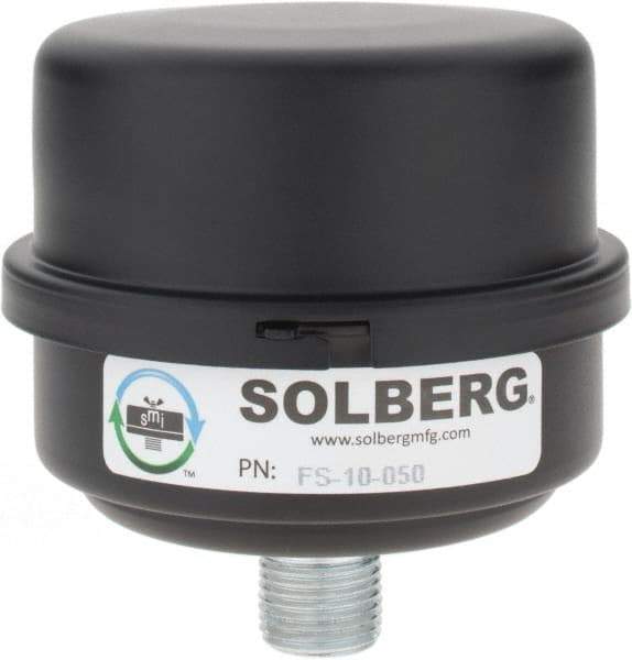 Made in USA - 1/2" Port, 4" High x 4" Wide, FRL Filter - 15 SCFM, 220°F Max - Best Tool & Supply