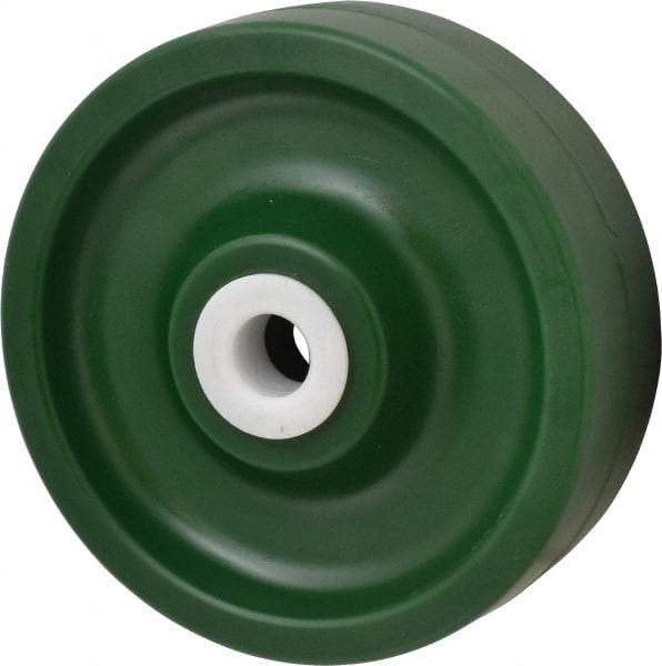 Albion - 6 Inch Diameter x 2 Inch Wide, Polyurethane Caster Wheel - 1,000 Lb. Capacity, 2-3/16 Inch Hub Length, 3/4 Inch Axle Diameter, Delrin Bearing - Best Tool & Supply