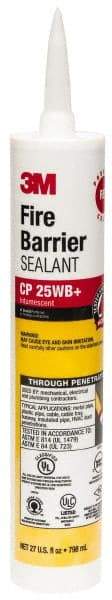 3M - 27 oz Cartridge Red Acrylic & Latex Joint Sealant - -20 to 180°F Operating Temp, 10 min Tack Free Dry Time, Series CP 25WB - Best Tool & Supply