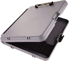 Saunders - 2-1/8" Long x 10-3/4" Wide, Clip Board - Charcoal & Gray - Best Tool & Supply