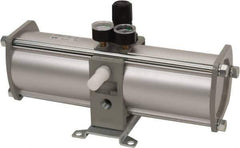 SMC PNEUMATICS - 1/2" NPT Booster Regulator - 63 Max SCFM, 1:2 Pressure Increase Ratio, 150 Max psi - Best Tool & Supply