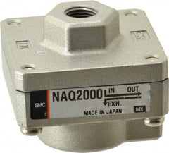 SMC PNEUMATICS - 1/8" NPTF Quick Exhaust Valve - 7 to 150 psi - Best Tool & Supply