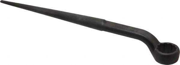 Proto - 1-1/8" 12 Point Spud Handle Box Wrench - Single End, 1-45/64" Head Diam x 13/16" Head Thickness, 15" OAL, Steel, Black Finish - Best Tool & Supply