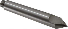 Riten - 0.599" Head Diam, Carbide-Tipped Steel Standard Point Half Dead Center - B&S 6 Brown & Sharpe Taper, 0.599" Point Diam, 3-5/8" OAL - Best Tool & Supply