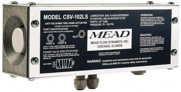 Mead - L-Type 4 Way Pkg. Low Stress Two Hand Control Unit - 120 Max psi - Best Tool & Supply