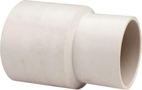 Hi-Tech Duravent - 1-3/4" Screw-On Hose Cuff - PVC, White - Best Tool & Supply