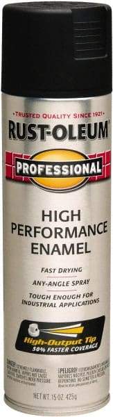 Rust-Oleum - Black, Semi Gloss, Rust Proof Enamel Spray Paint - 14 Sq Ft per Can, 15 oz Container, Use on Multipurpose - Best Tool & Supply