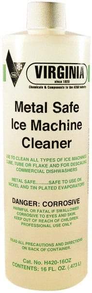 Parker - 16 oz Bottle Metal Safe Ice Machine Cleaner & Scale Remover - For Ice Machines: Cube, Tube, Flake & Commercial Dishwasher - Best Tool & Supply