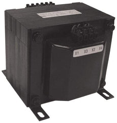 Sola/Hevi-Duty - 1 Phase, 0.75 kVA, Control Transformer - 2 Input, 1 Output Winding, 50/60 Hz, 7.36 Inch Deep x 5.56 Inch High, 131°F Temp Rise - Best Tool & Supply