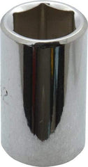 Proto - 19/32", 1/2" Drive, Standard Hand Socket - 6 Points, 1-1/2" OAL, Alloy Steel, Chrome Finish - Best Tool & Supply