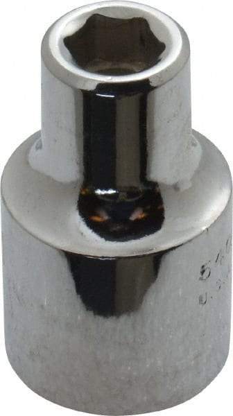 Proto - 1/2" Drive, Standard Hand Socket - 6 Points, 1-1/2" OAL, Alloy Steel, Chrome Finish - Best Tool & Supply