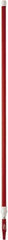 Vikan - 115 x 1-1/4" Aluminum Squeegee Handle - European Threaded Connection, Red, Telescoping - Best Tool & Supply