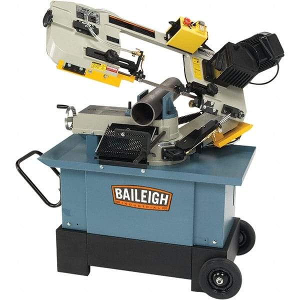 Baileigh - 7 x 10.23" Manual Combo Horizontal & Vertical Bandsaw - 1 Phase, 45° Vise Angle of Rotation, 1 hp, 110/220 Volts, Geared Head Drive - Best Tool & Supply